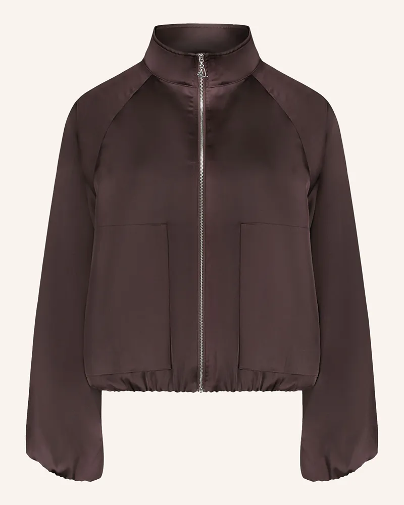 Cartoon Satinblouson braun Dunkelbraun