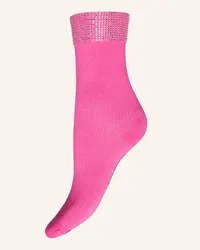 Wolford Socken SERGIO ROSSI X  CRYSTAL Pink