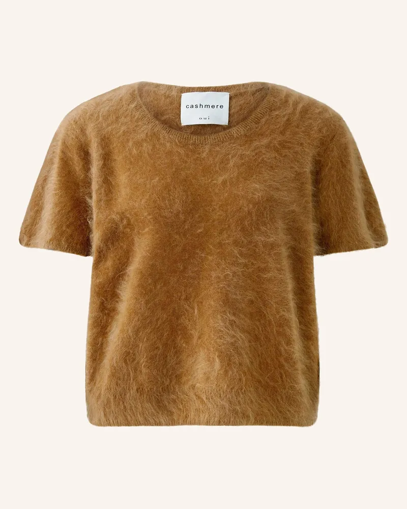 Oui  Cashmere-Pullover Camel