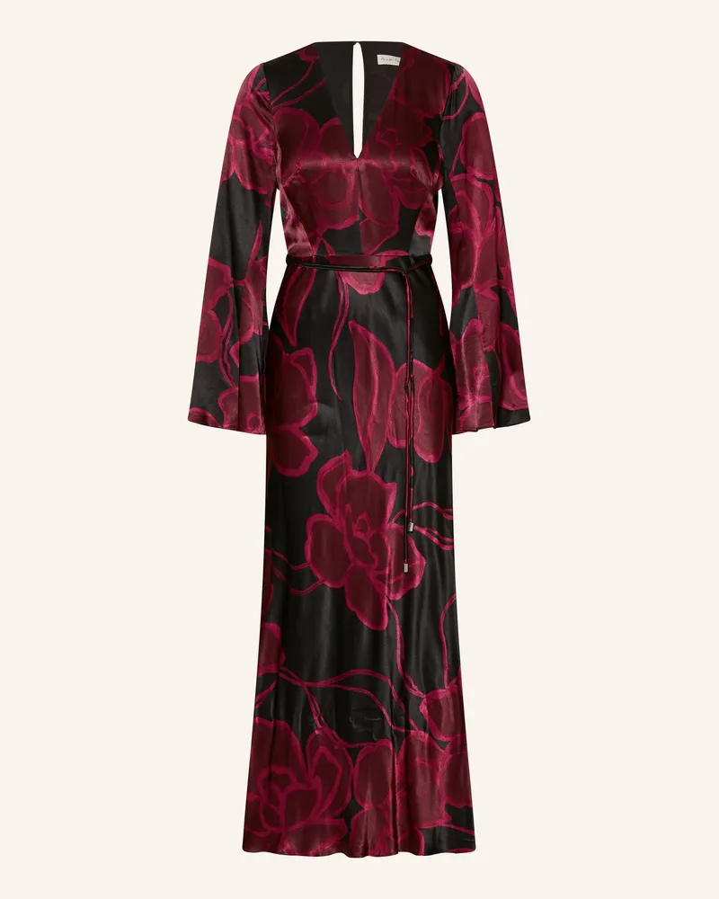 Phase Eight Satinkleid Rhea schwarz Fuchsia