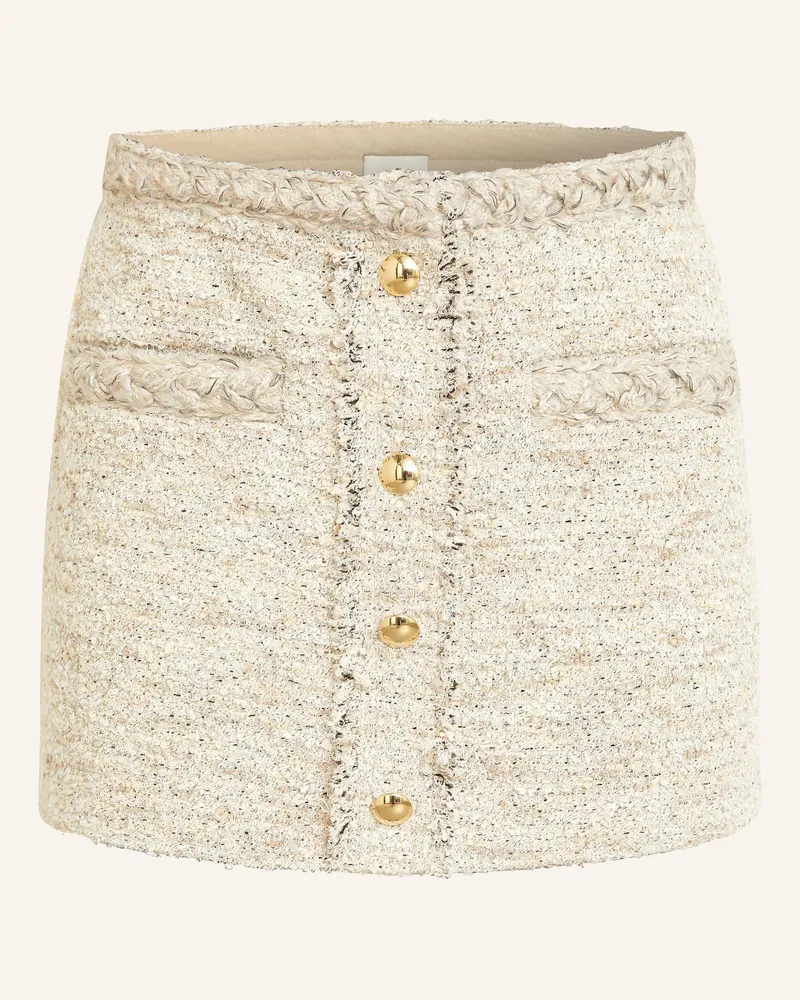 Isabel Marant Bouclé-Rock GLENY mit Glitzergarn Ecru