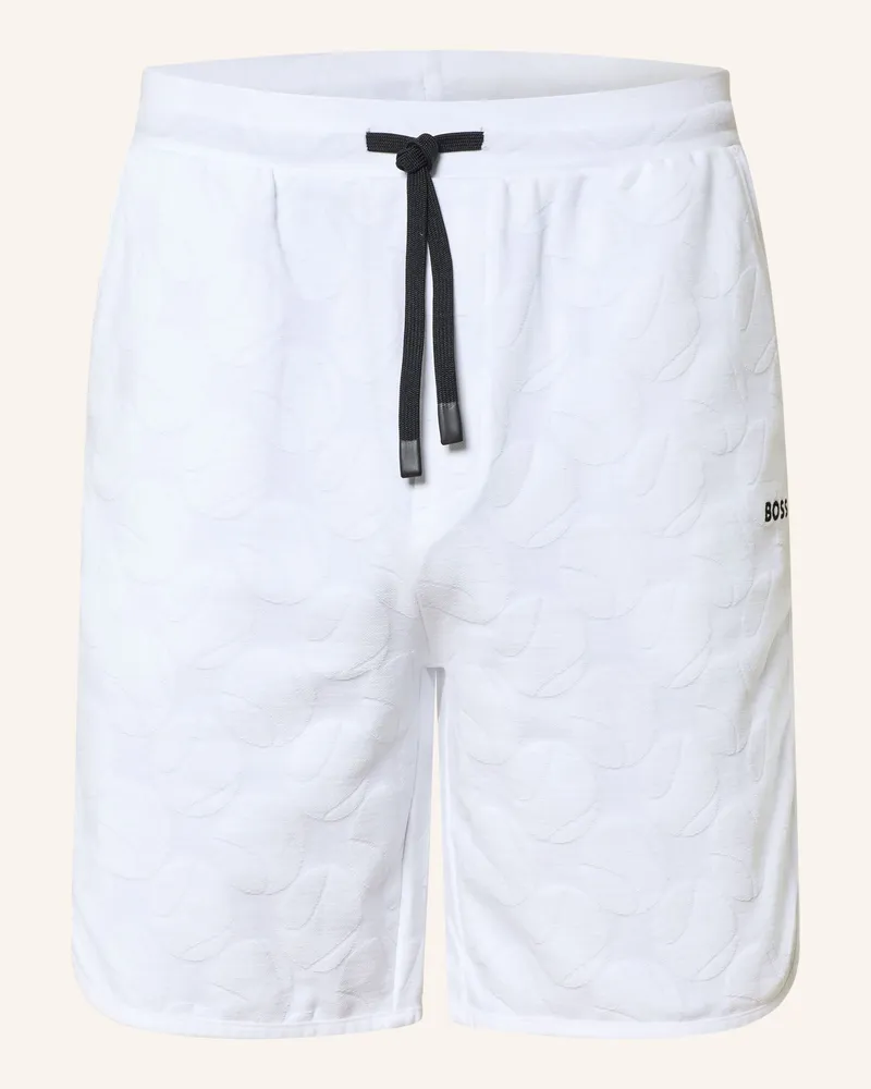 HUGO BOSS Sweatshorts Member weiss Weiss
