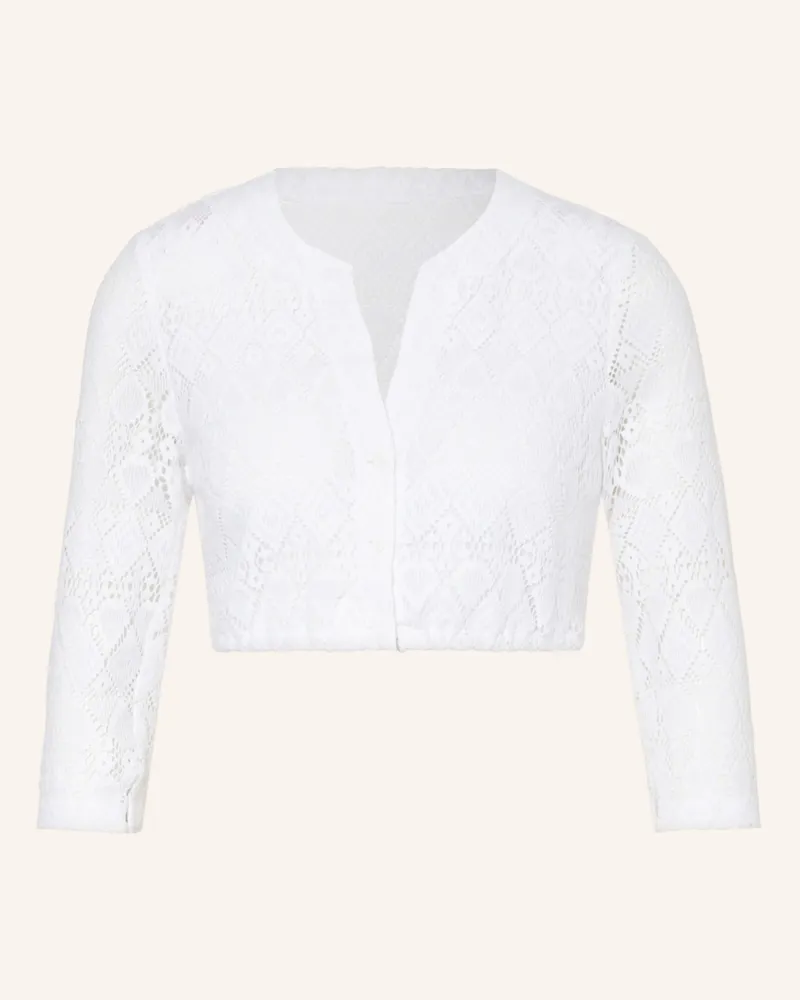 WALDORFF Dirndlbluse mit 3/4-Arm Weiss