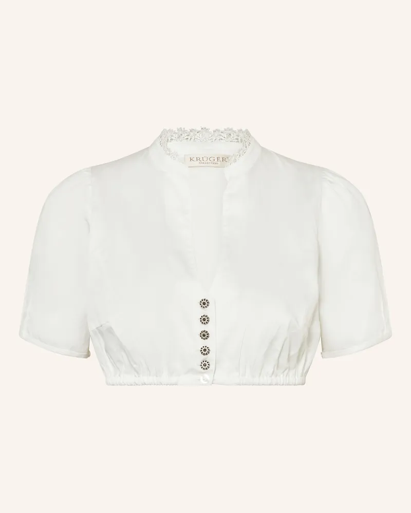 Krüger Dirndlbluse MERULA Weiss