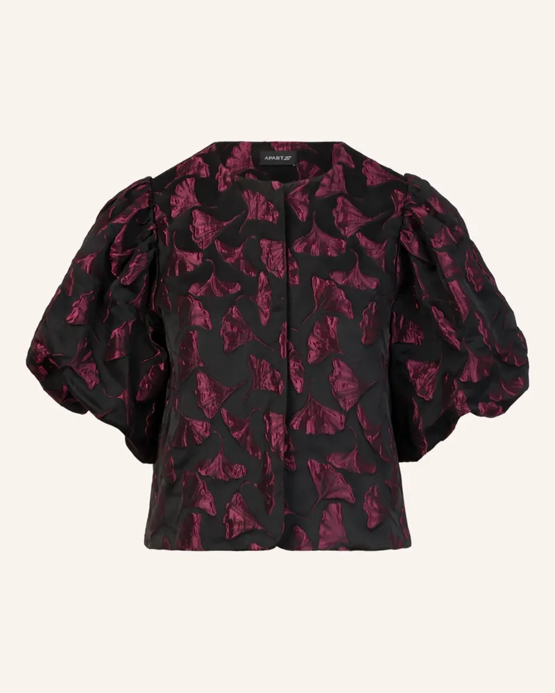Apart Jacquard Blazer rot Schwarz