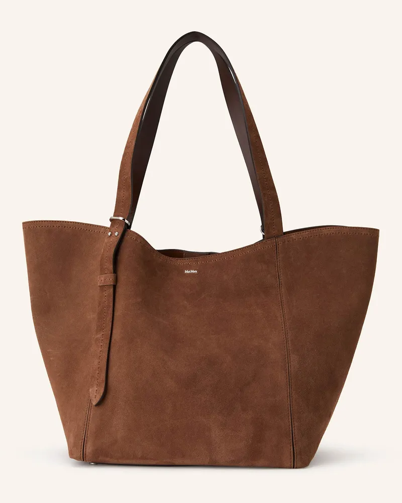Max Mara Shopper mit Pouch Braun