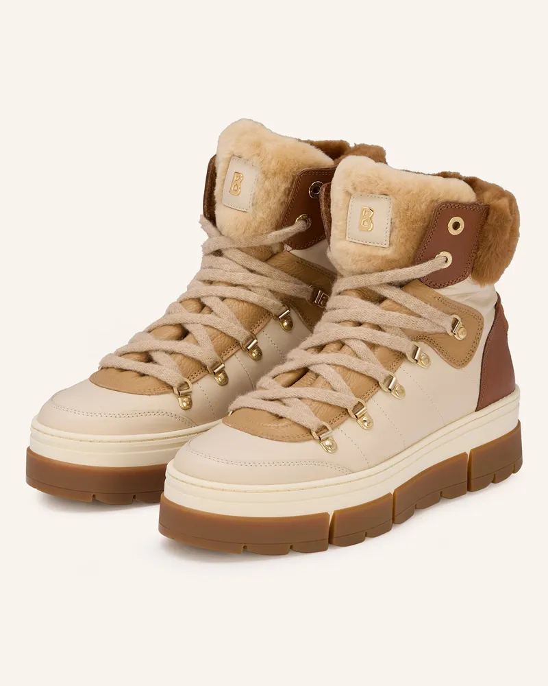 Bogner Schnürboots VADUZ mit Kunstfell Creme