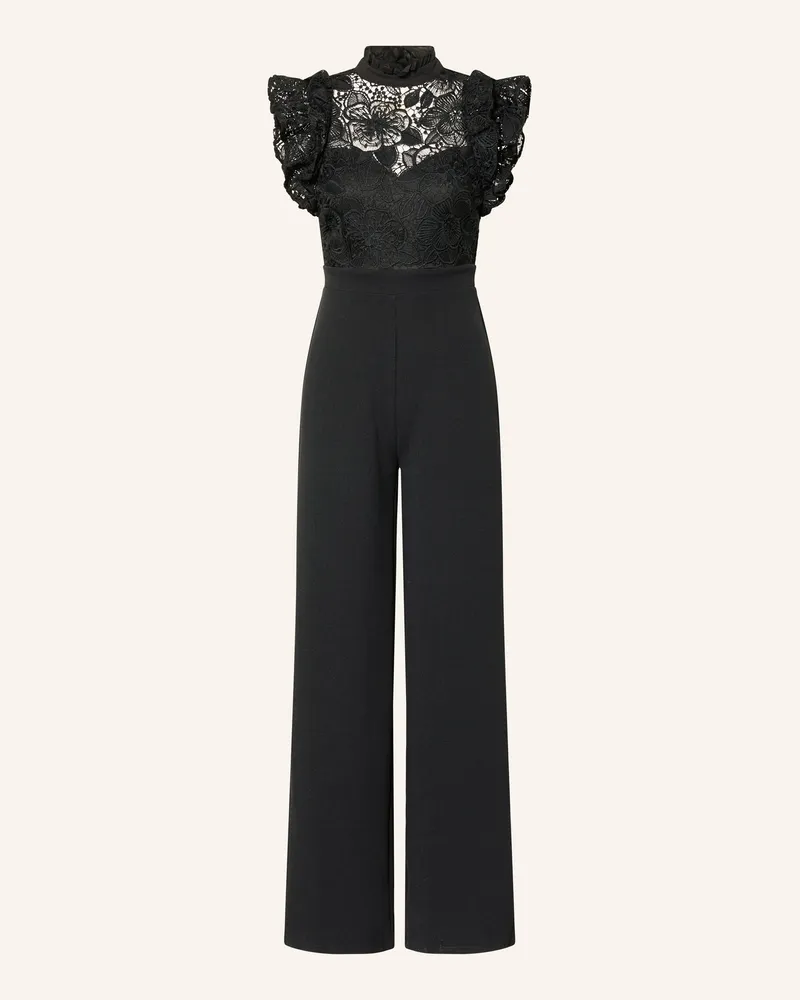 Lipsy  Jumpsuit Mit Spitze schwarz Schwarz