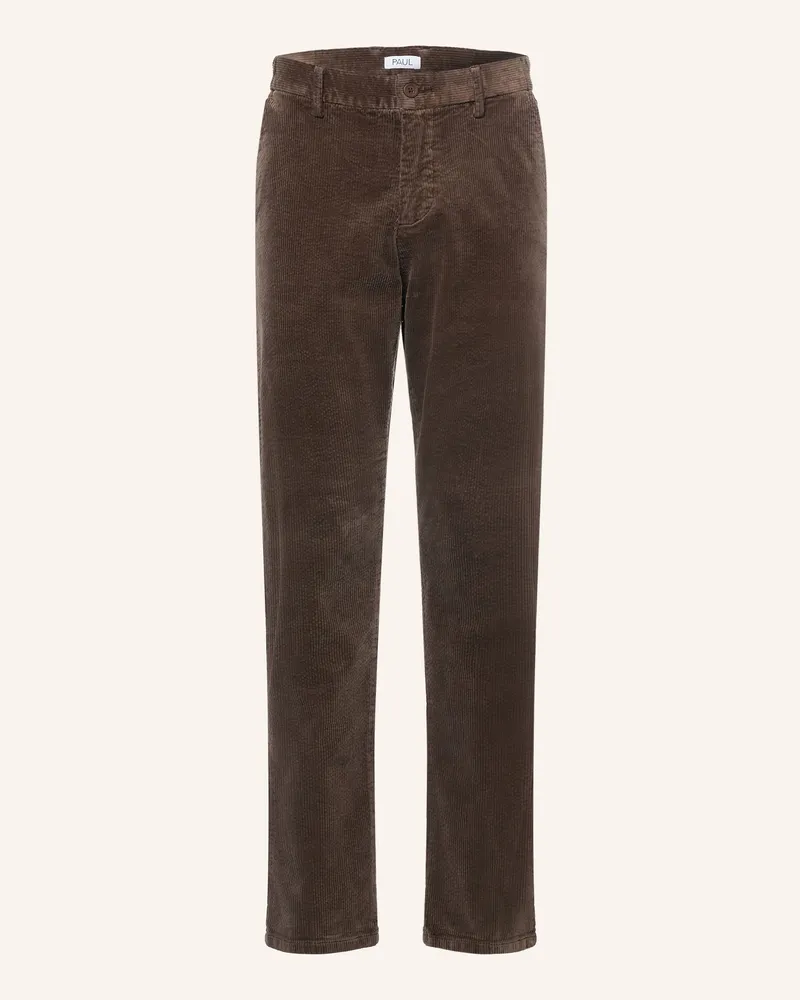 paul Cordhose Regular Fit braun Dunkelbraun