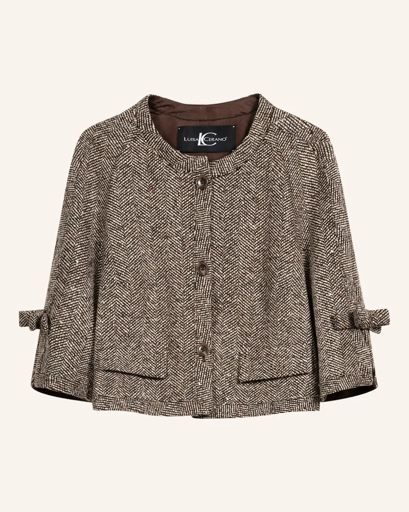 Luisa Cerano Kastenjacke Mit 3/4-Arm braun Braun