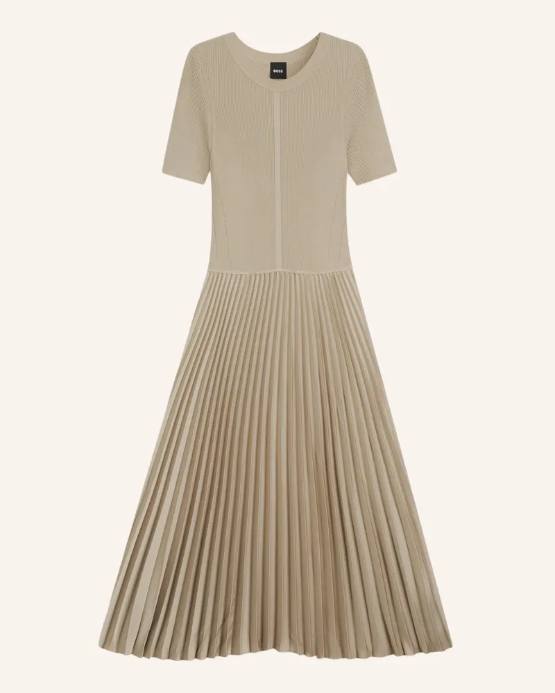 HUGO BOSS Gestricktes Kleid FADRIDI Beige