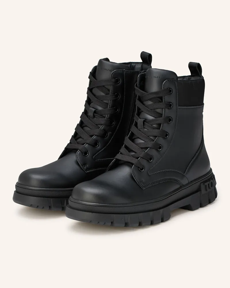 Tommy Hilfiger Schnürboots Schwarz