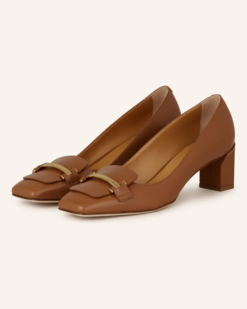 TOD'S Pumps Cognac