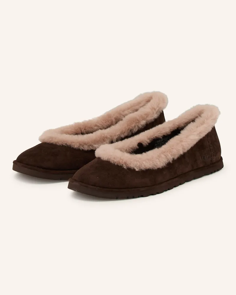 UGG Ballerinas Zora braun Dunkelbraun