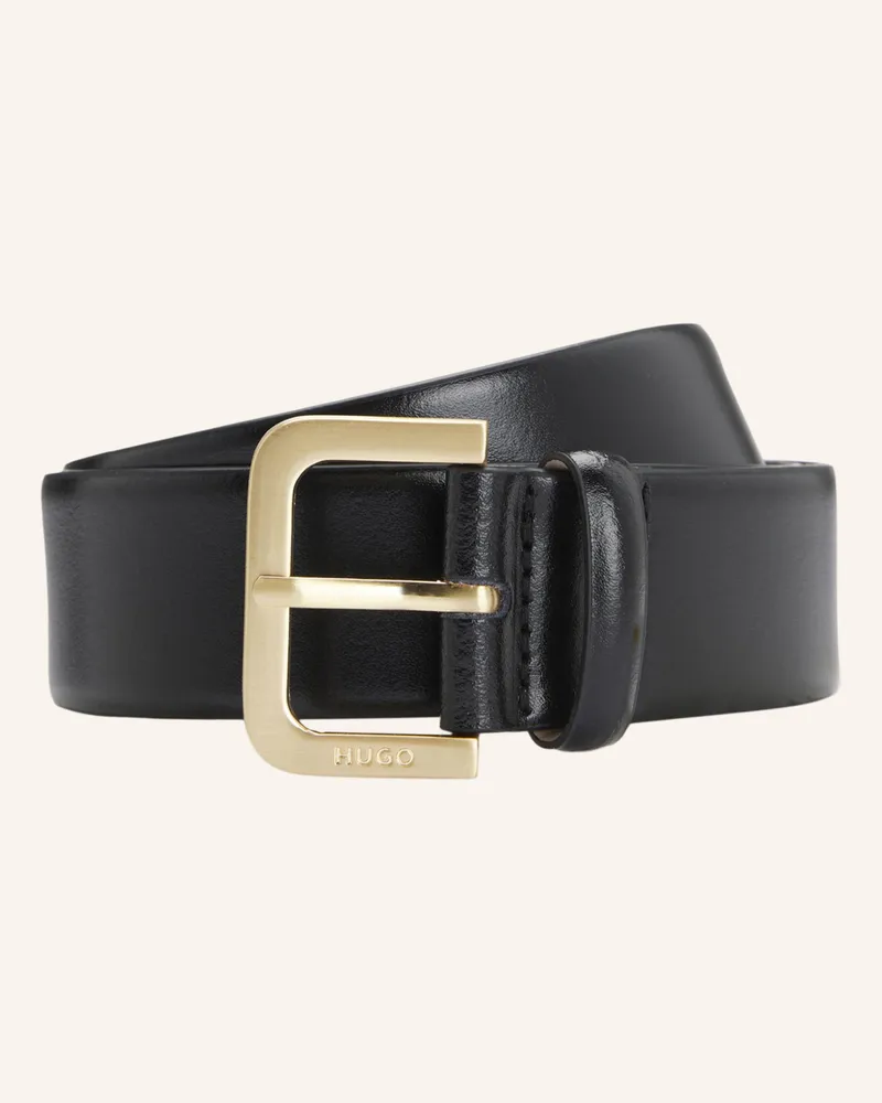 HUGO BOSS Casual Gürtel ZANA BELT 3,5 CM-ZL Schwarz