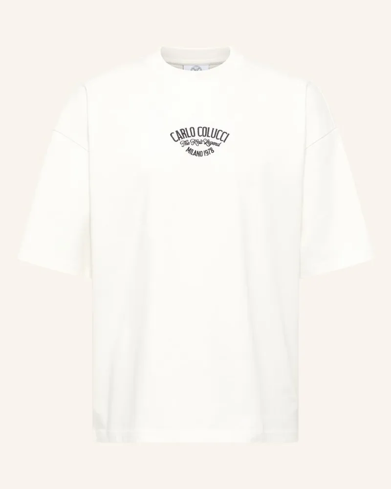 Carlo Colucci T-Shirt - The Knit Legend Felici weiss Weiss
