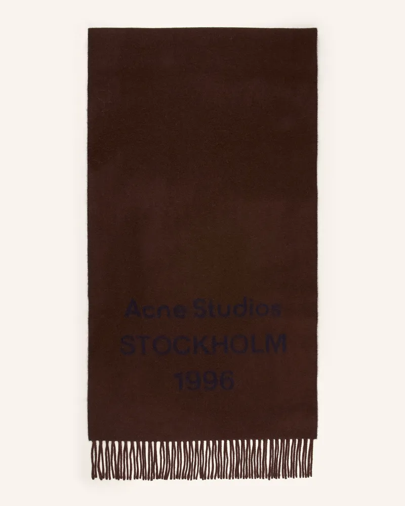 Acne Studios Schal braun Dunkelbraun