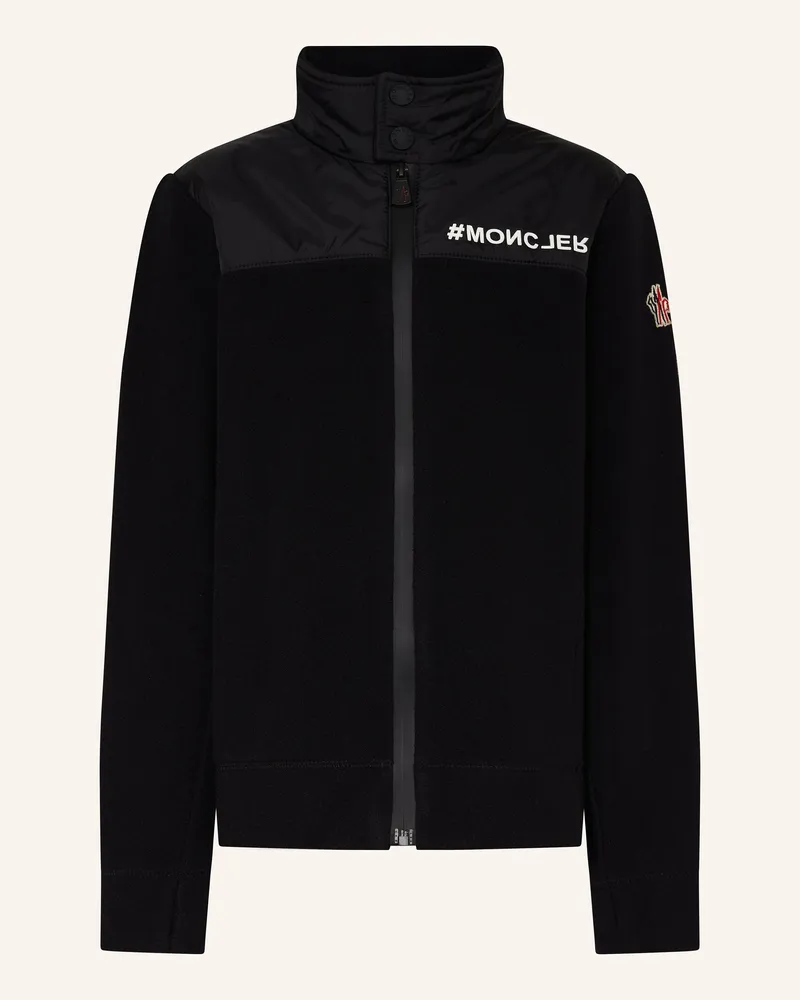 Moncler Fleece-Jacke Schwarz