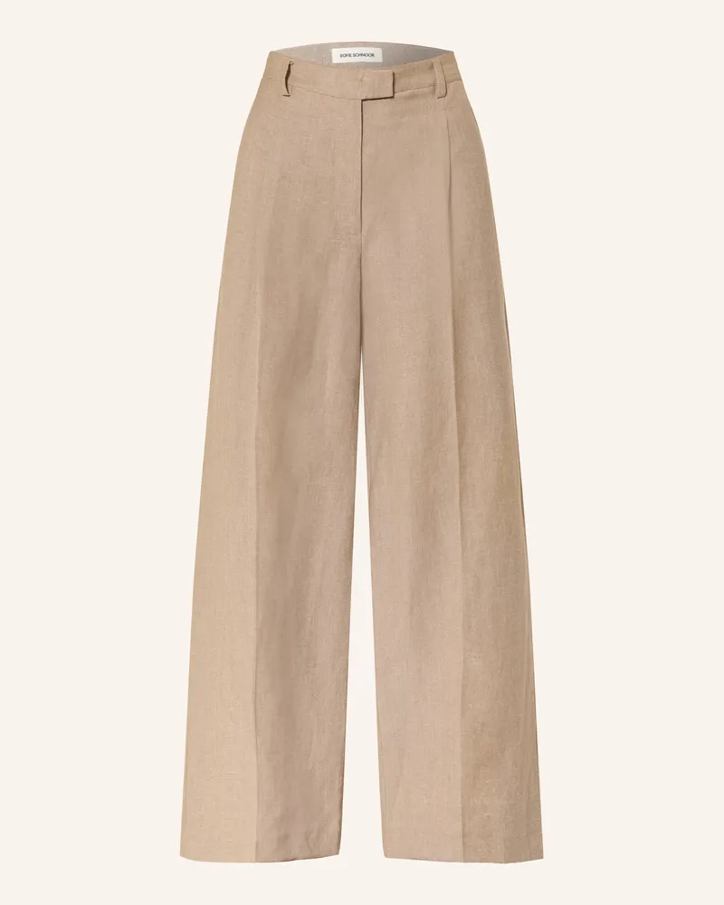 Sofie Schnoor Marlenehose Izrasw Mit Leinen beige Beige