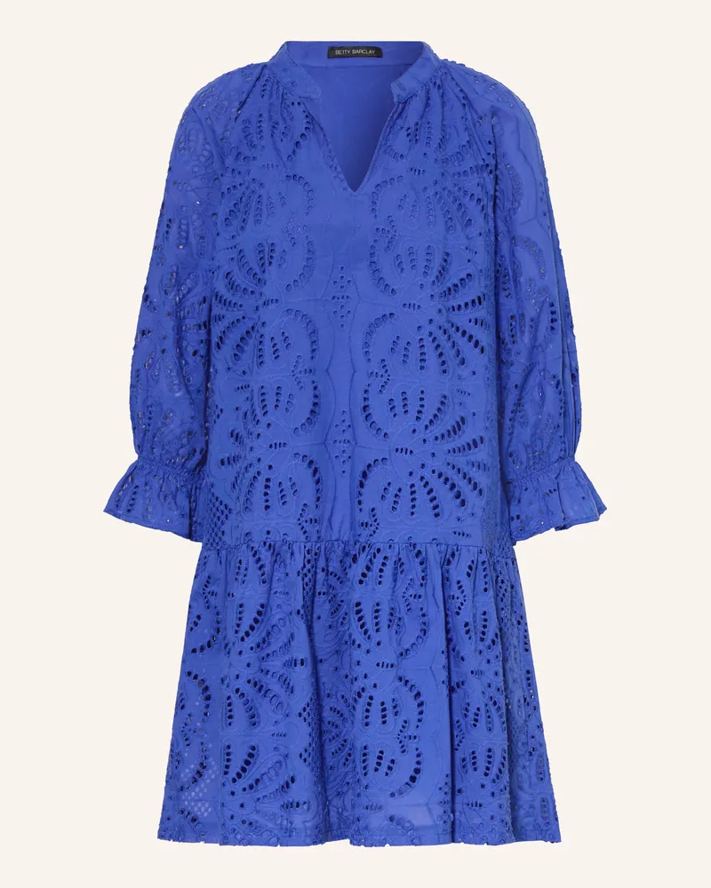 Betty Barclay Kleid Aus Lochspitze Mit 3/4-Arm blau Blau
