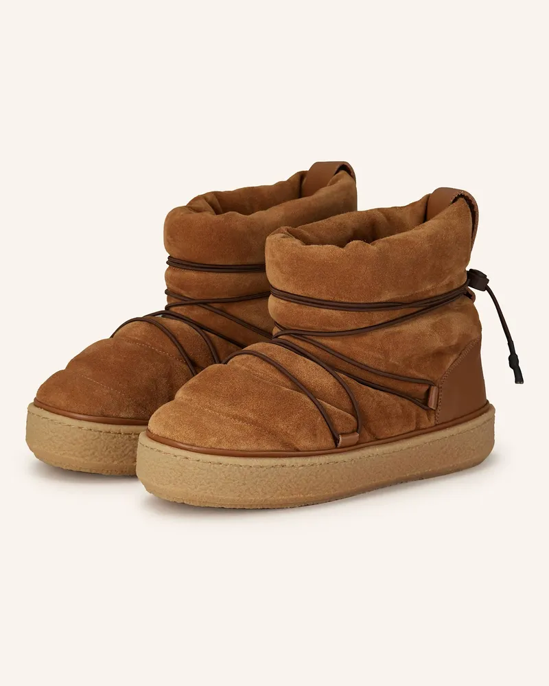 Isabel Marant Schnürboots HETA Cognac