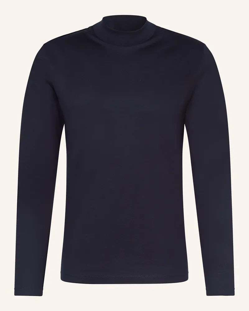 HUGO BOSS Longsleeve Dimersolo blau Dunkelblau