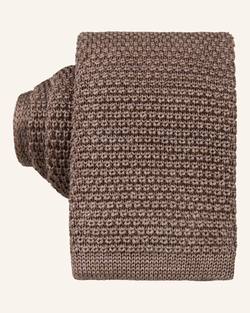 Blick Strick-Krawatte HANSEAT Taupe