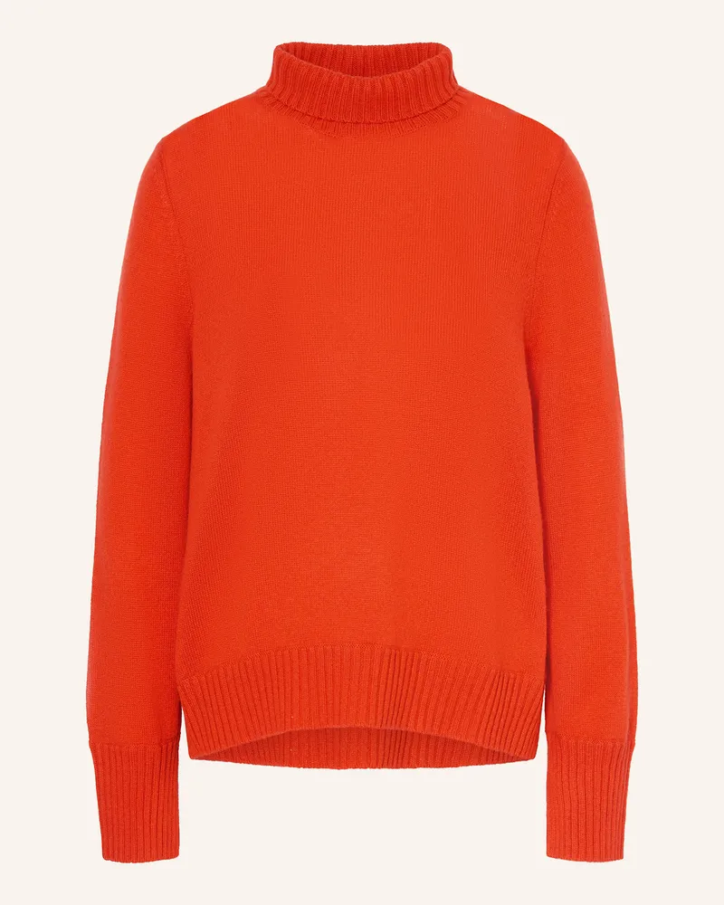 ALLUDE Rollkragenpullover aus Cashmere Rot