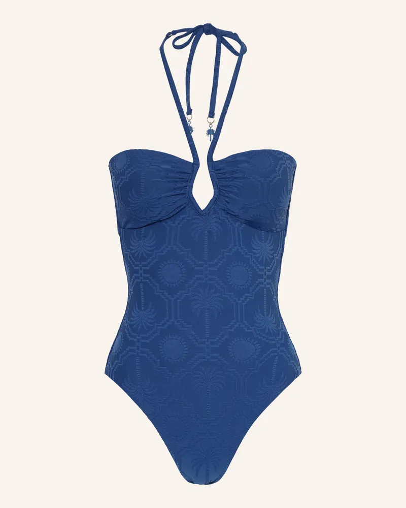 Seafolly Australia Neckholder-Badeanzug OASIS Blau