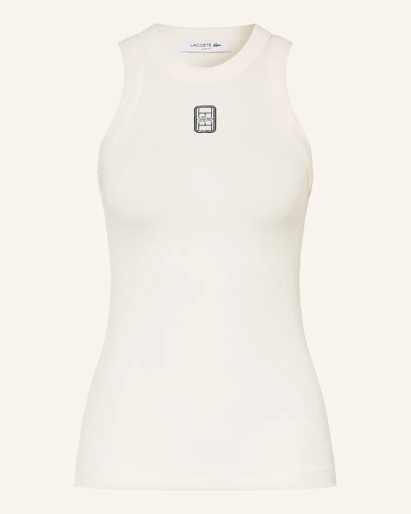 Lacoste Top weiss Weiss