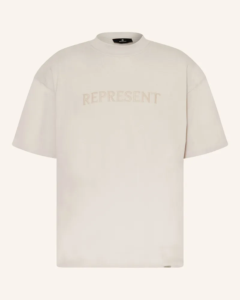 REPRESENT Oversized-Shirt Serif grau Beige