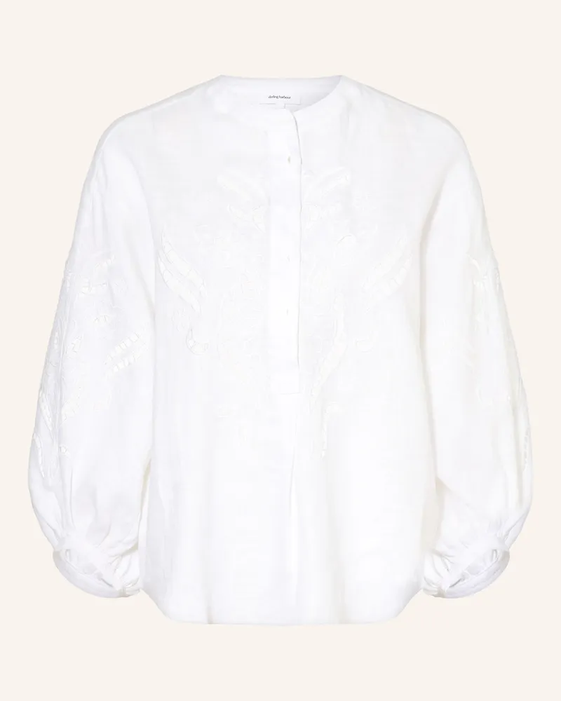 Darling Harbour Blusenshirt Mit Lochspitze weiss White