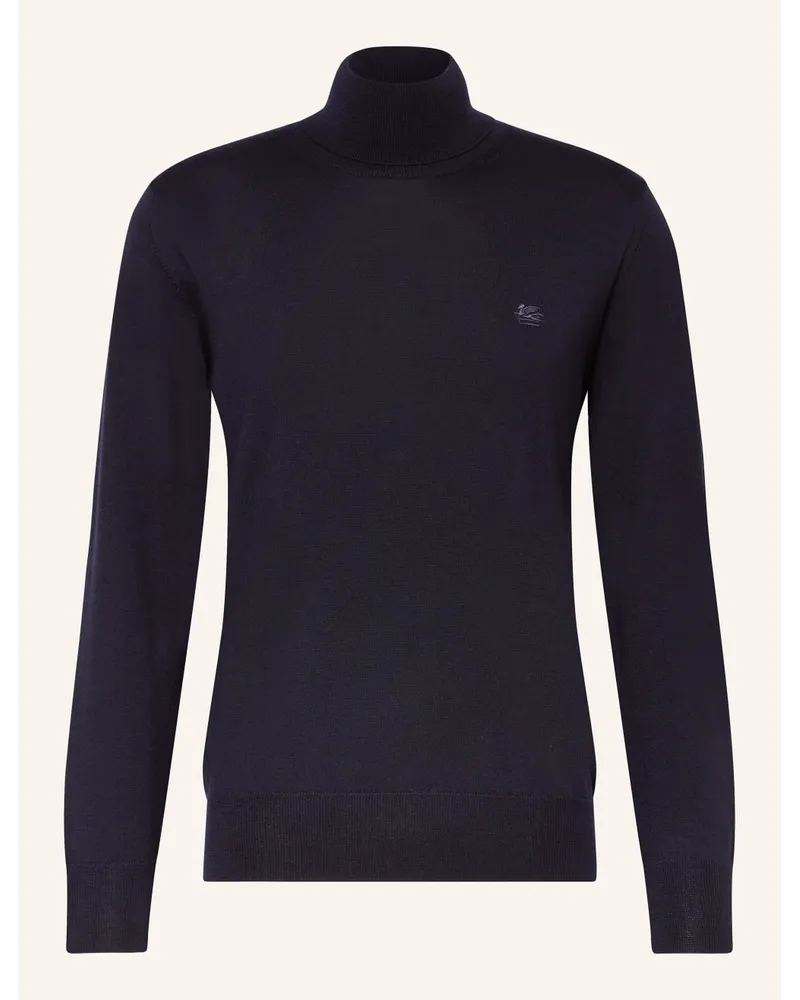 Etro Rollkragenpullover Blau