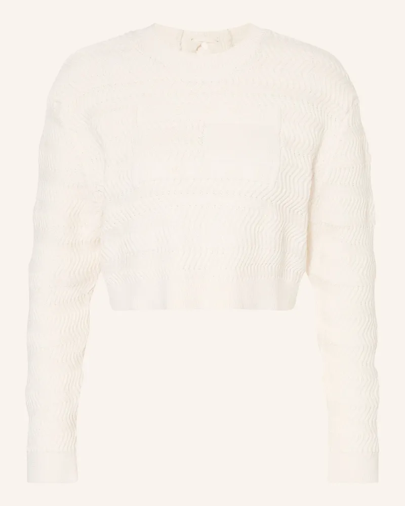 Tommy Hilfiger Cropped-Pullover weiss Weiss
