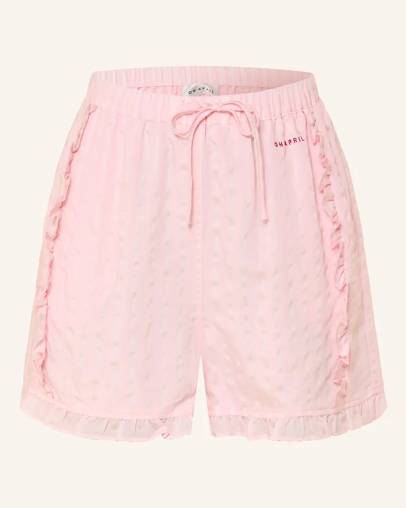 OH APRIL Shorts Vale Mit Rüschen rosa Rosa
