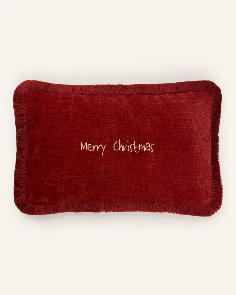 Pad Dekokissenhülle Xmas Desire rot Dunkelrot