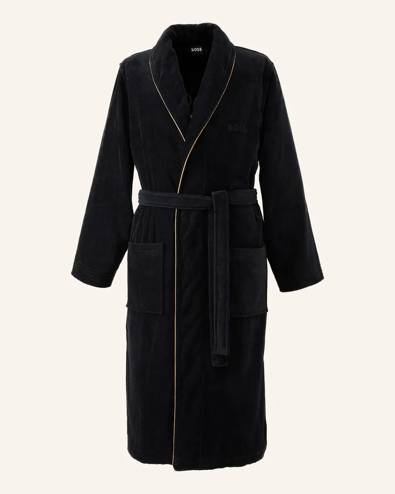 HUGO BOSS Bademantel Tiago schwarz Schwarz