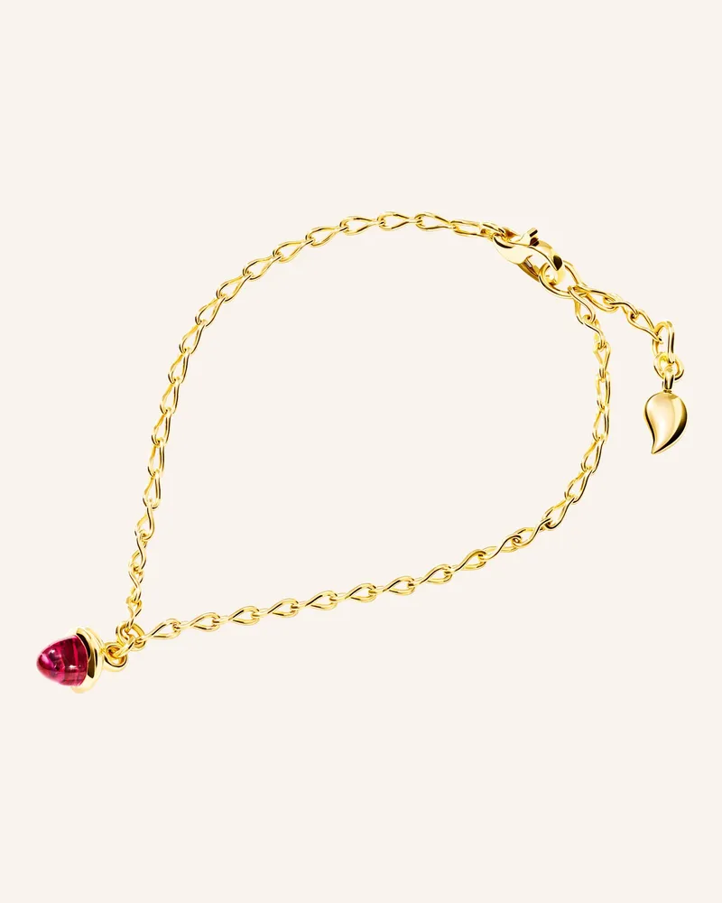 TAMARA COMOLLI Armband Minimikado Armband Mit  Rosa Turmalin gold Gold