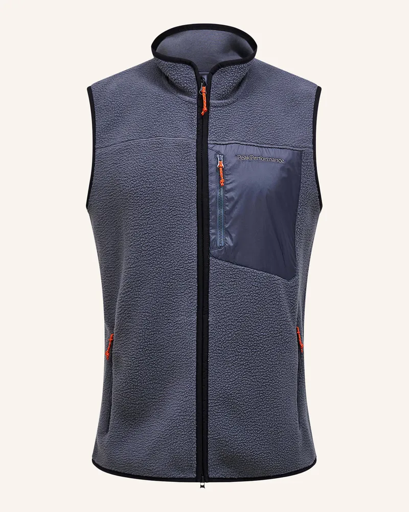Peak Performance Fleeceweste Dunkelgrau