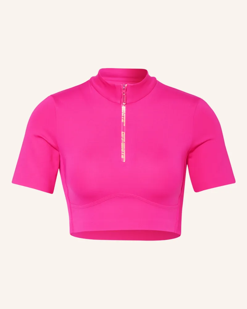 OFF-WHITE Cropped-Shirt Pink