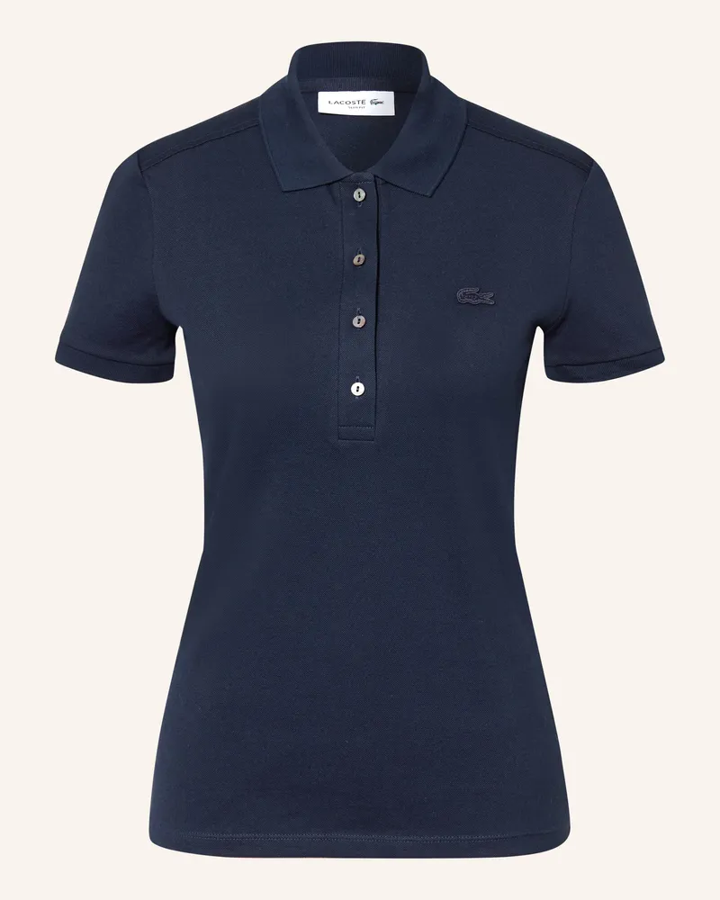 Lacoste Piqué-Poloshirt blau Dunkelblau