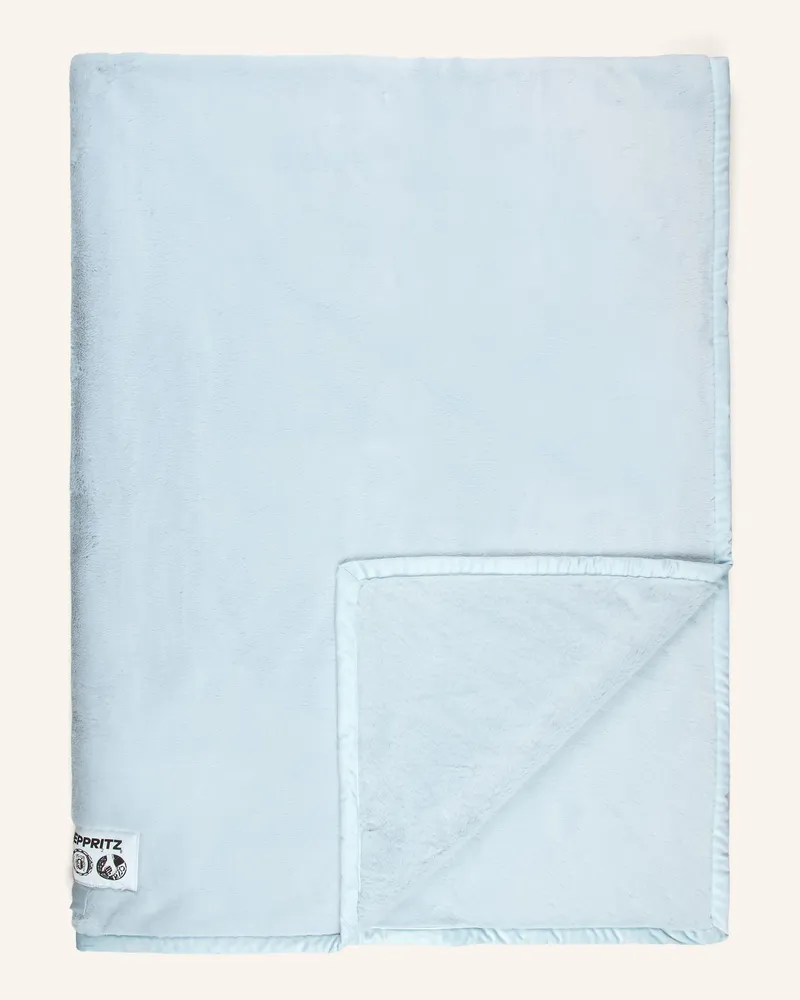 Zoeppritz Kunstfell-Plaid The Blanket blau Blaugrau