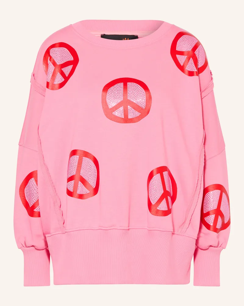 Miss Goodlife Sweatshirt Mit Schmucksteinen pink Pink