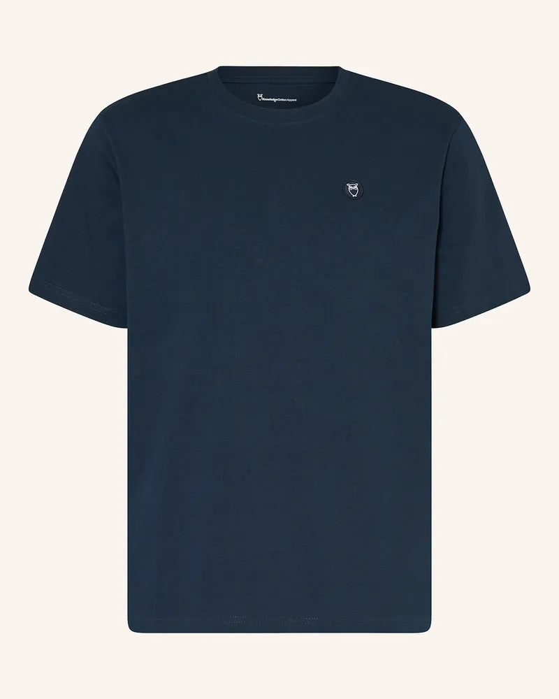 Knowledge Cotton Apparel T-Shirt LOKE Dunkelblau
