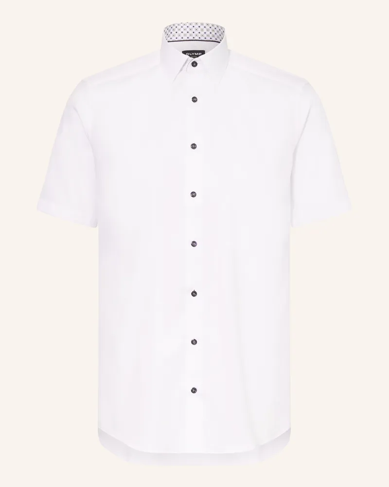 Olymp Kurzarm-Hemd Luxor Modern Fit weiss Weiss