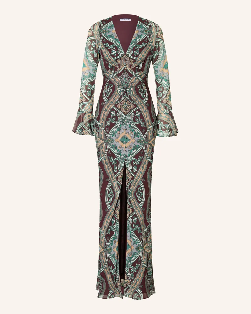 Veronica Beard Kleid Daciana blau Dunkelbraun