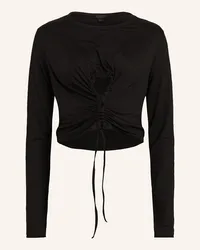 AllSaints Longsleeve XYLIA mit Cut-out Schwarz