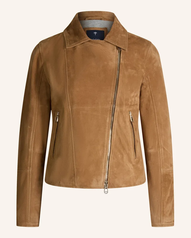 JOOP! Lederjacke braun Hellbraun