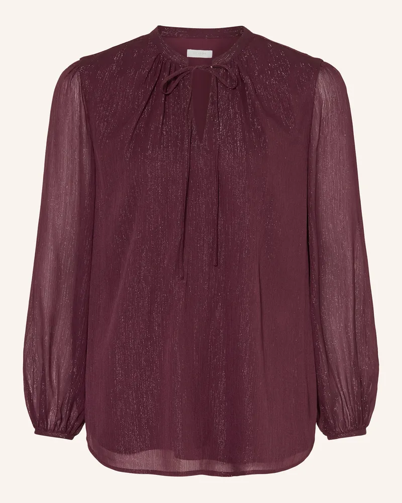 HOBBS London Bluse VIVIEN mit Glitzergarn Dunkellila