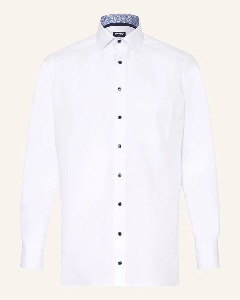 Olymp Hemd Luxor Modern Fit grau Weiss